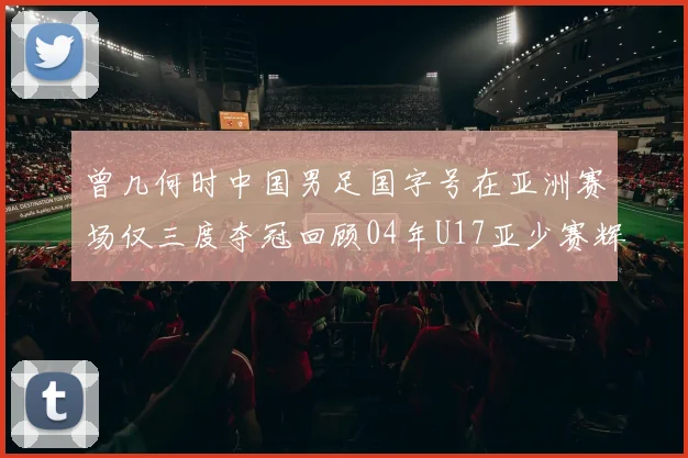 曾几何时中国男足国字号在亚洲赛场仅三度夺冠回顾04年U17亚少赛辉煌时刻