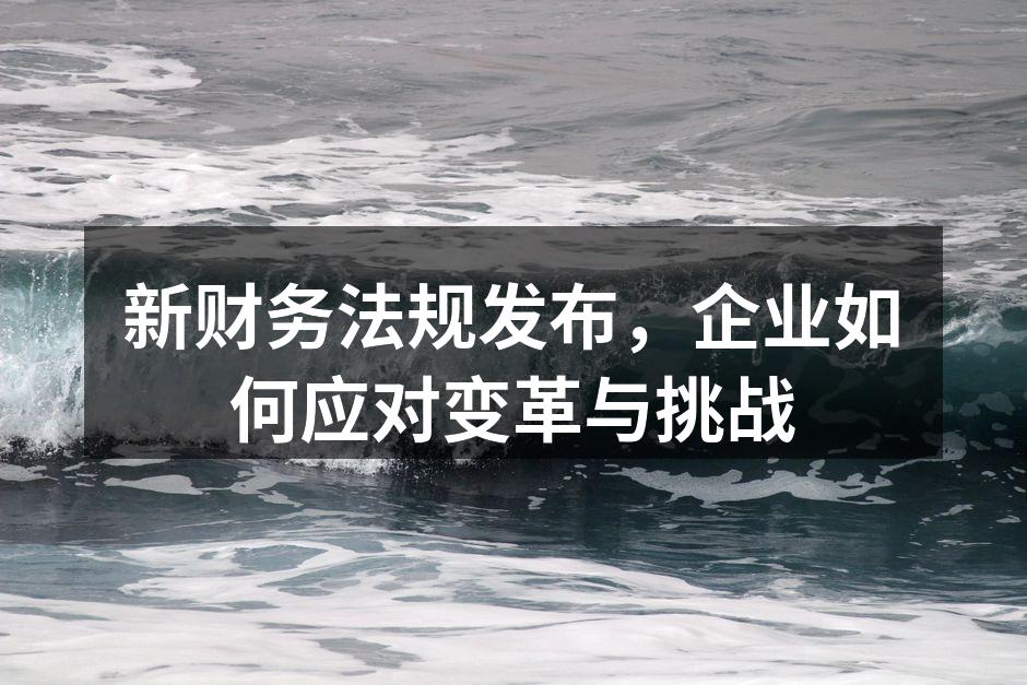 新财务法规发布，企业如何应对变革与挑战